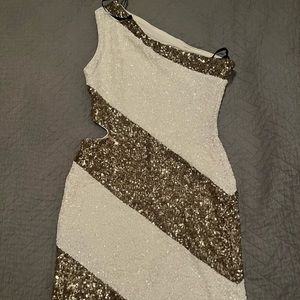 Bebe sequined bodycon dress